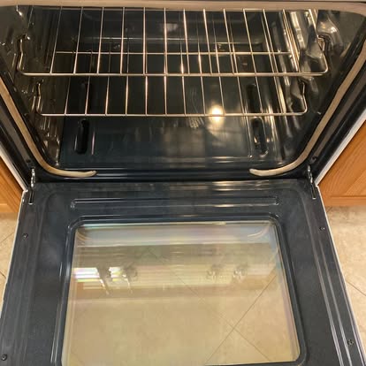 Sparkling clean oven interior