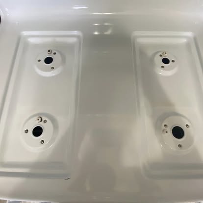 Stove top after cleaning